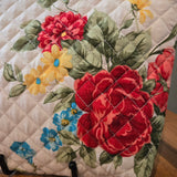 floral quilted travel bag