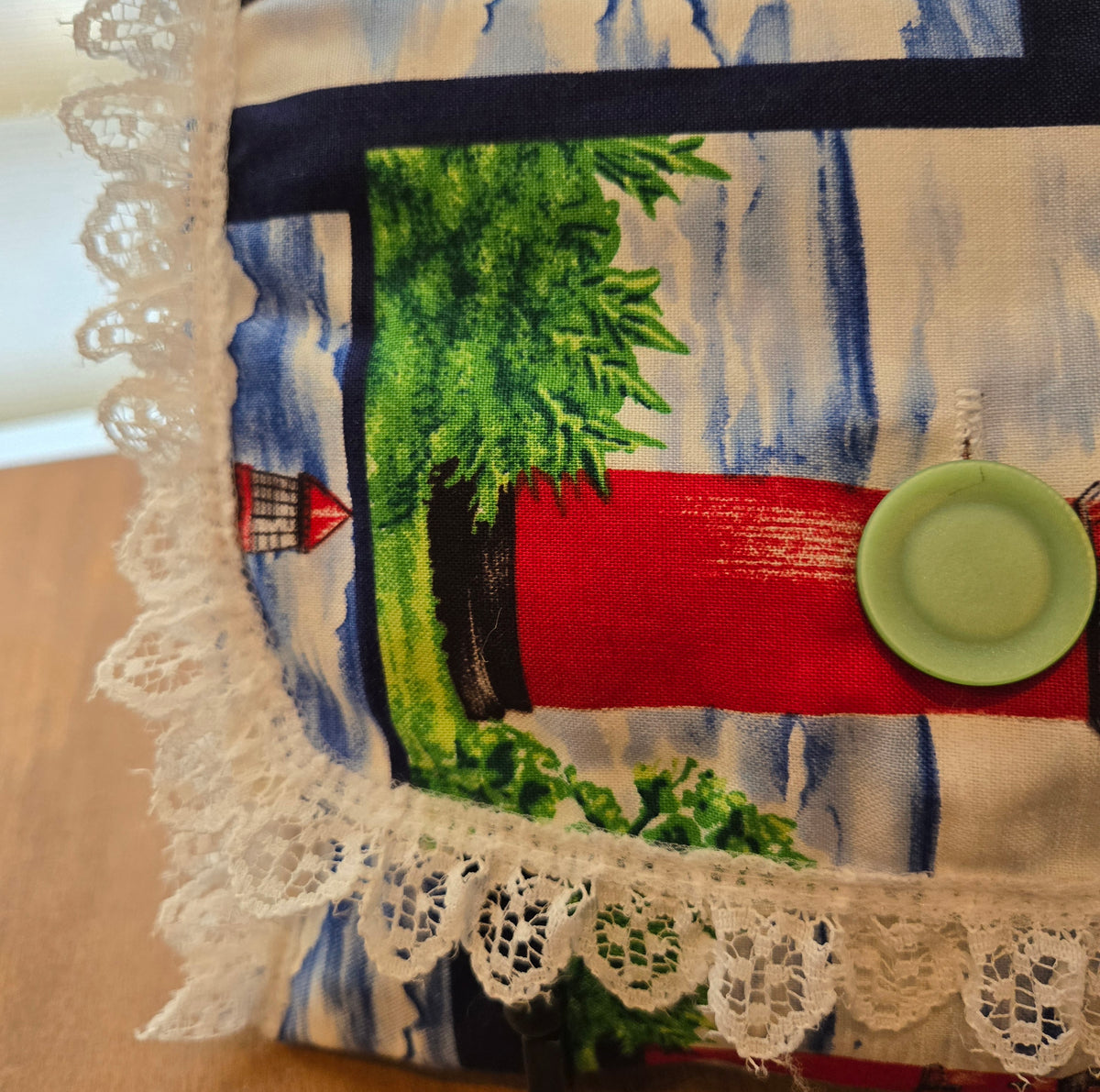 lighthouse button pouch