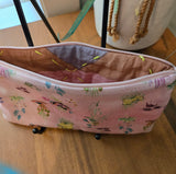 pink mushroom pencil pouch