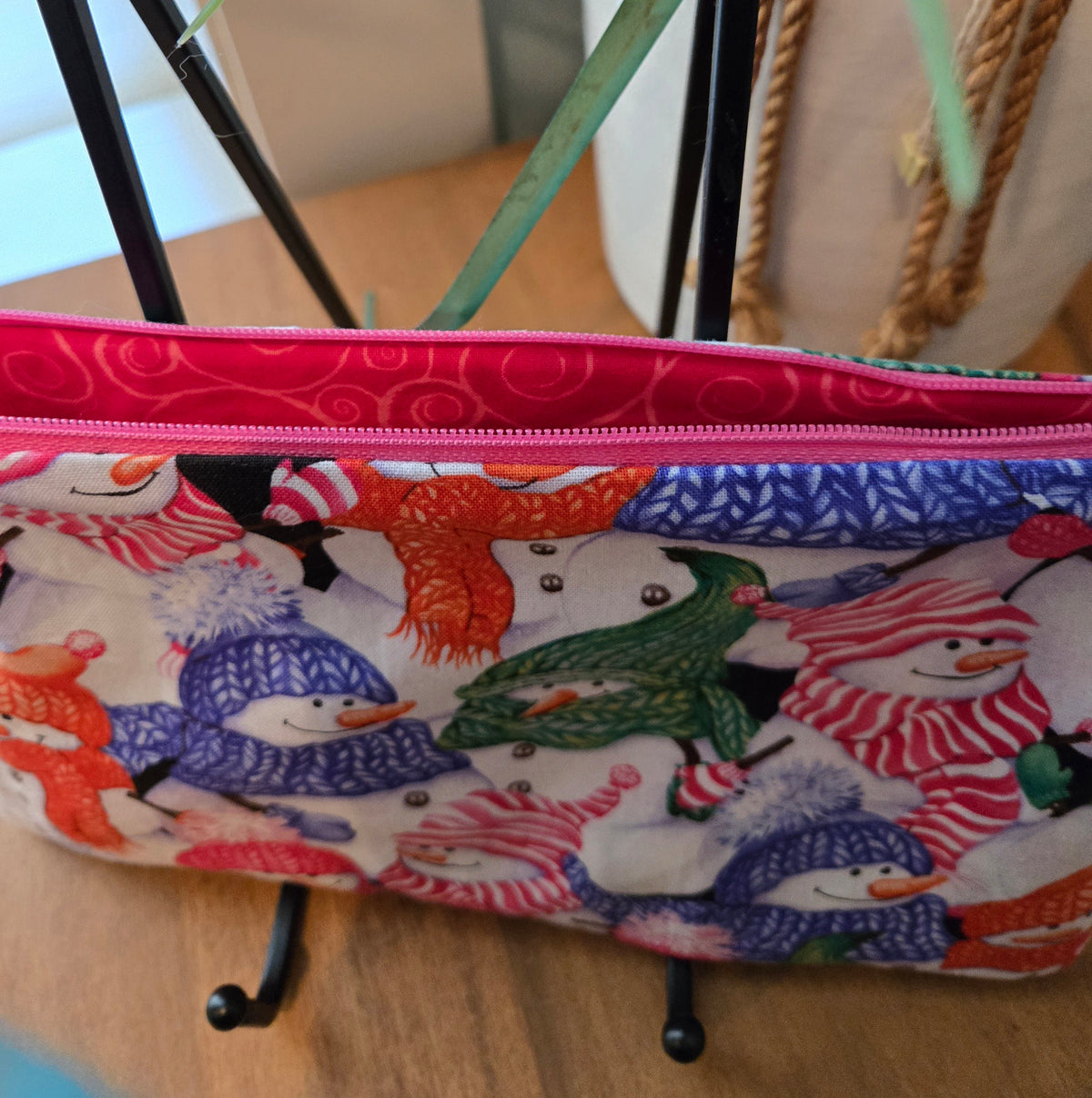 snowmen pencil pouch