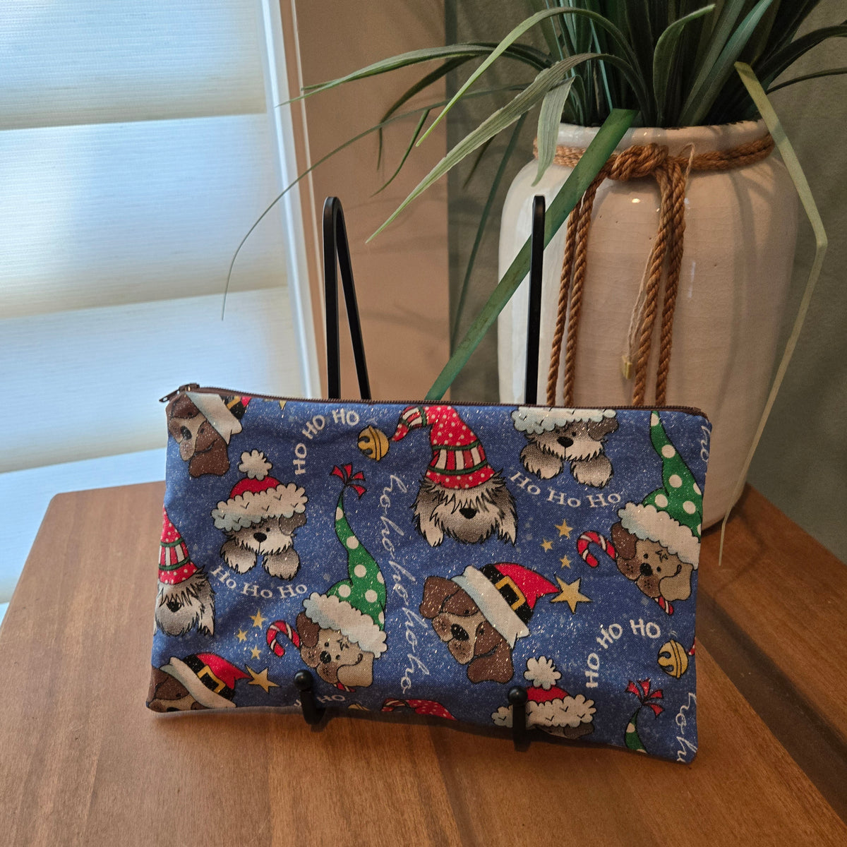 christmas dogs pencil pouch