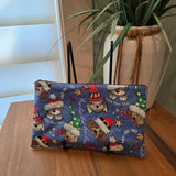christmas dogs pencil pouch