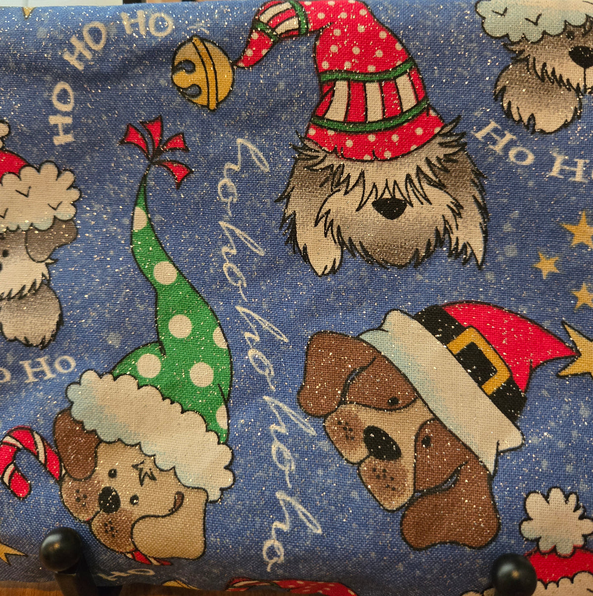 christmas dogs pencil pouch