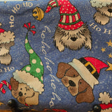 christmas dogs pencil pouch