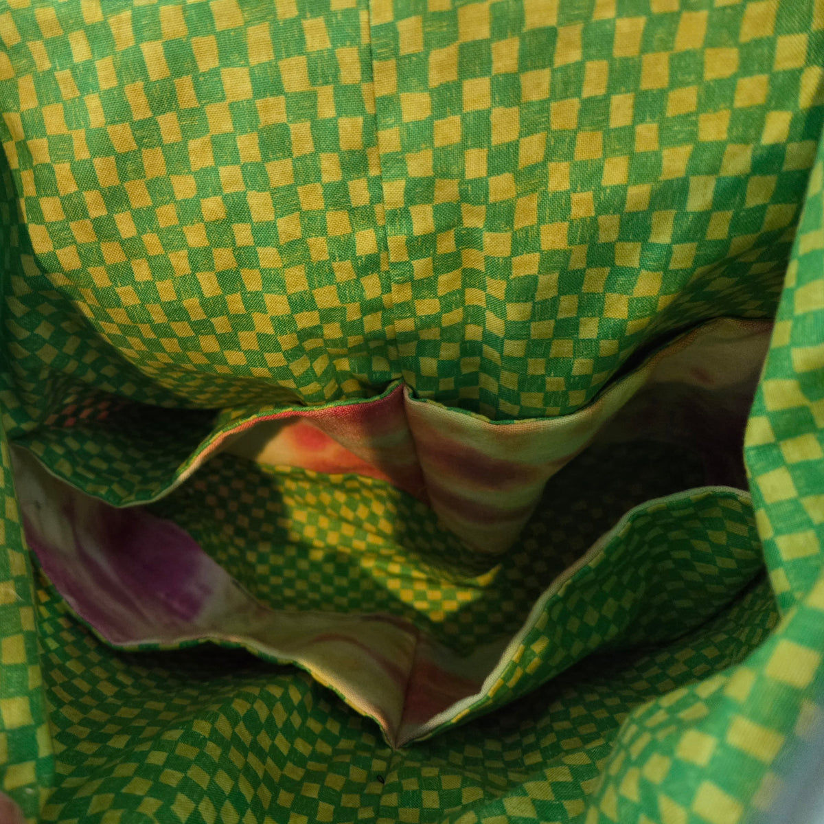 tie dye sling purse