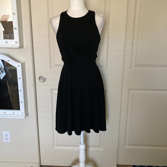 Soprano Ladder Side Cutout mini dress in black