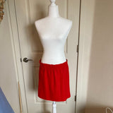 J. Crew Red Sidewalk High Waisted Mini Skirt