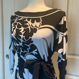 WHBM 3/4 Sleeve Boatneck Tunic Pullover Shirtdress