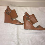 EXPRESS Tan Wedge Sandals
