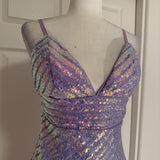 NWT Privy Light Purple Lavender Sequin Sparkle Mini Dress