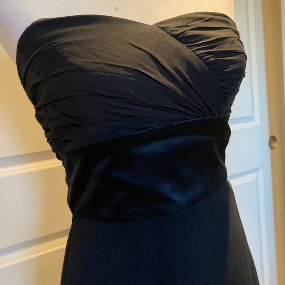 WHBM Strapless Chiffon Sweetheart LBD