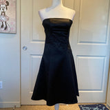 WHBM Strapless Tea Length Cocktail LBD