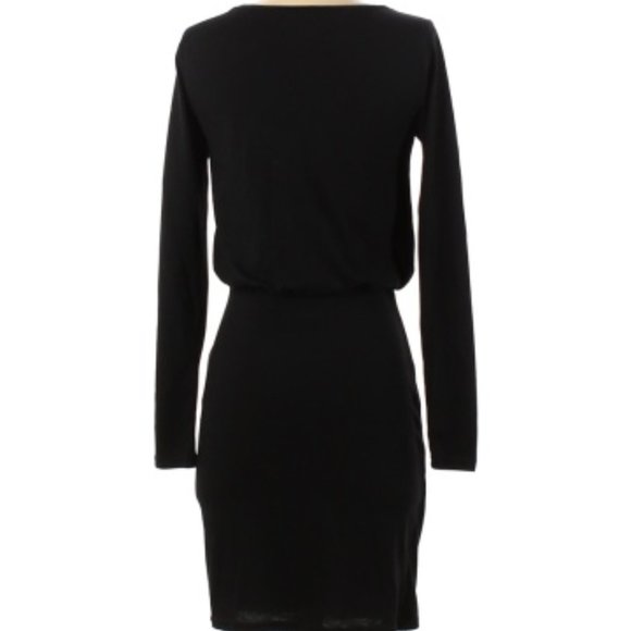 Leith Long Sleeve Casual Black Bodycon Dress