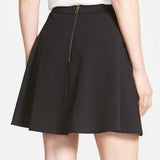 Halogen Nordstrom Black Zip Up Circle Skirt XS