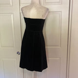 Ann Taylor Strapless A-Line Black Cocktail Dress