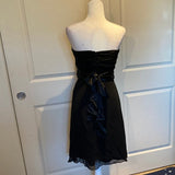 WHBM Strapless Chiffon Sweetheart LBD