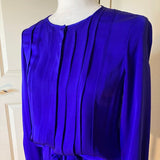 Diane Von Furstenberg Silk Dress in Cobalt