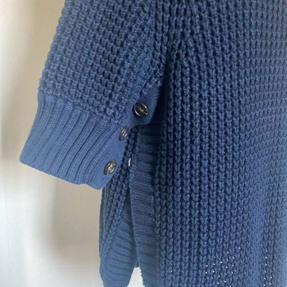 J. Crew Chunky Knit Turtleneck in Navy