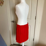 J. Crew Red Sidewalk High Waisted Mini Skirt