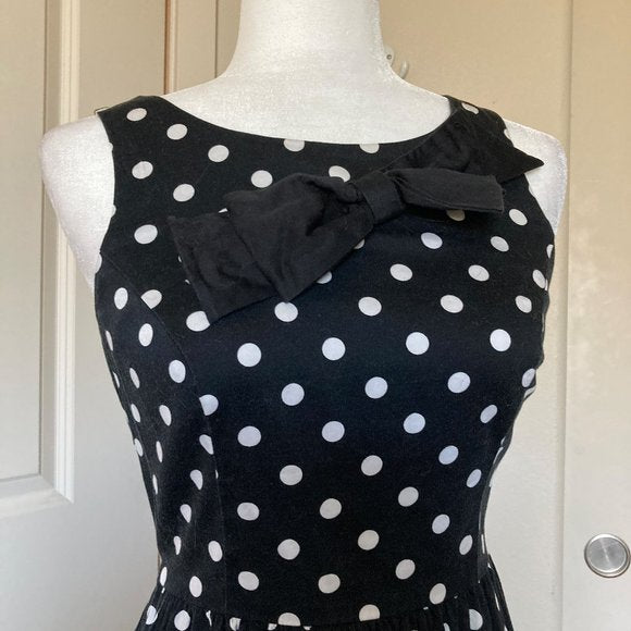 LC Lauren Conrad Polka-Dot Fit & Flare Dress