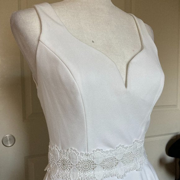 NWT White Lace Applique Party Dress