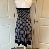 WHBM strapless circle-print polka dot sundress