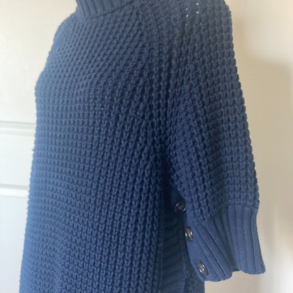 J. Crew Chunky Knit Turtleneck in Navy