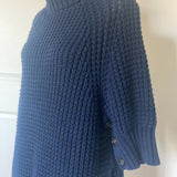 J. Crew Chunky Knit Turtleneck in Navy