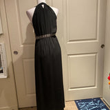Anthropologie THML Kahmeelah Black Embroidered Maxi Dress Sz S
