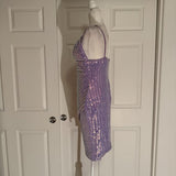 NWT Privy Light Purple Lavender Sequin Sparkle Mini Dress
