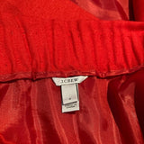 J. Crew Red Sidewalk High Waisted Mini Skirt