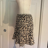 NWT Abercrombie & Fitch Ruffle Hem Mini Skort - Black Floral