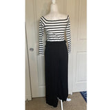 Dress Day black & white stripe jumpsuit