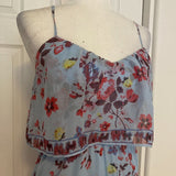 Princess Vera Wang Blue Floral Popover Maxi Dress
