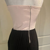 HAVE Strapless Colorblock Jumpsuit in Blush Pink/Black - has pockets!