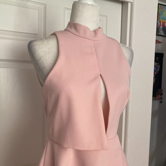 NWT C/MEO COLLECTIVE Revolve | New Way Retro Mini Dress in Pink Size S