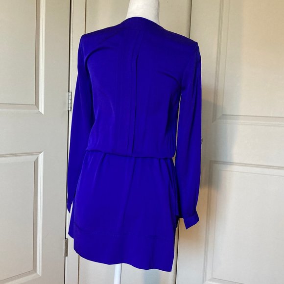 Diane Von Furstenberg Silk Dress in Cobalt