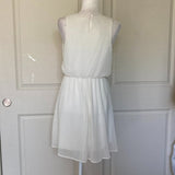 LUSH Flowy mini-dress in White Cream Ivory