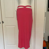 NWT Cross Waist Rib-Knit MIDI Skirt - Future Collective with Alani Noelle