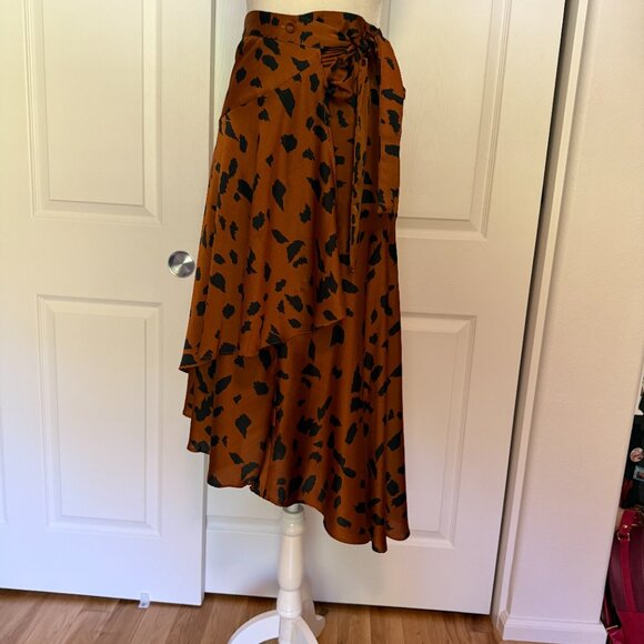 Cooper St. x Anthropologie Wild Cat Wrap Skirt