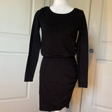 Leith Long Sleeve Casual Black Bodycon Dress