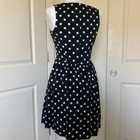 LC Lauren Conrad Polka-Dot Fit & Flare Dress