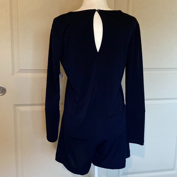 NWT Zara Navy Long Sleeve Romper