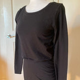 Leith Long Sleeve Casual Black Bodycon Dress