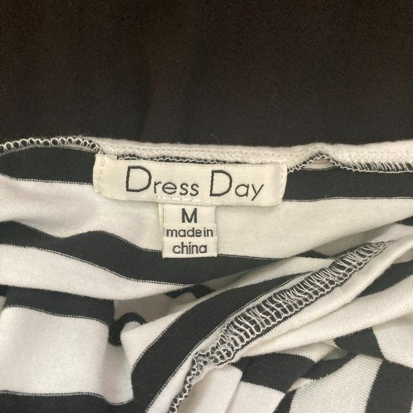 Dress Day black & white stripe jumpsuit