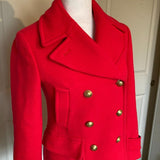J. Crew Stadium Cloth Majesty Peacoat
