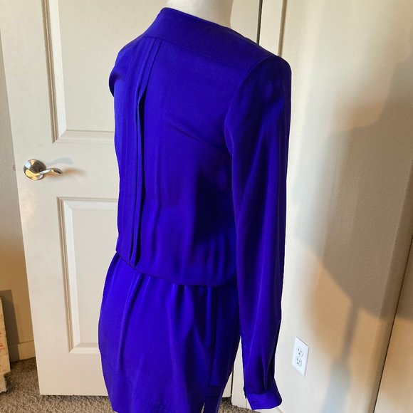 Diane Von Furstenberg Silk Dress in Cobalt