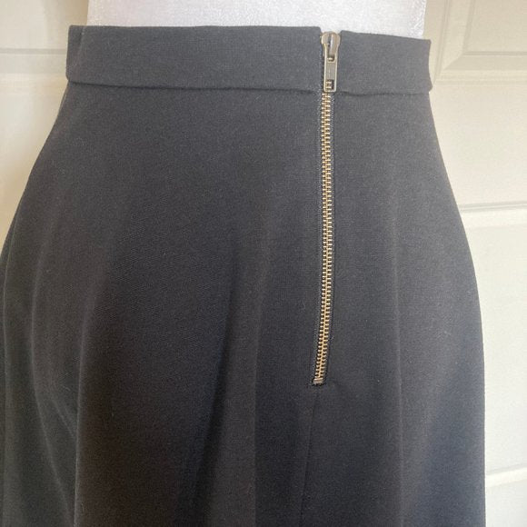 Halogen Nordstrom Black Zip Up Circle Skirt XS