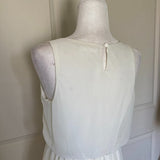 LUSH Flowy mini-dress in White Cream Ivory