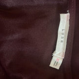 LUSH V-neck Tunic Shirtdress in Burgundy Maroon Wine